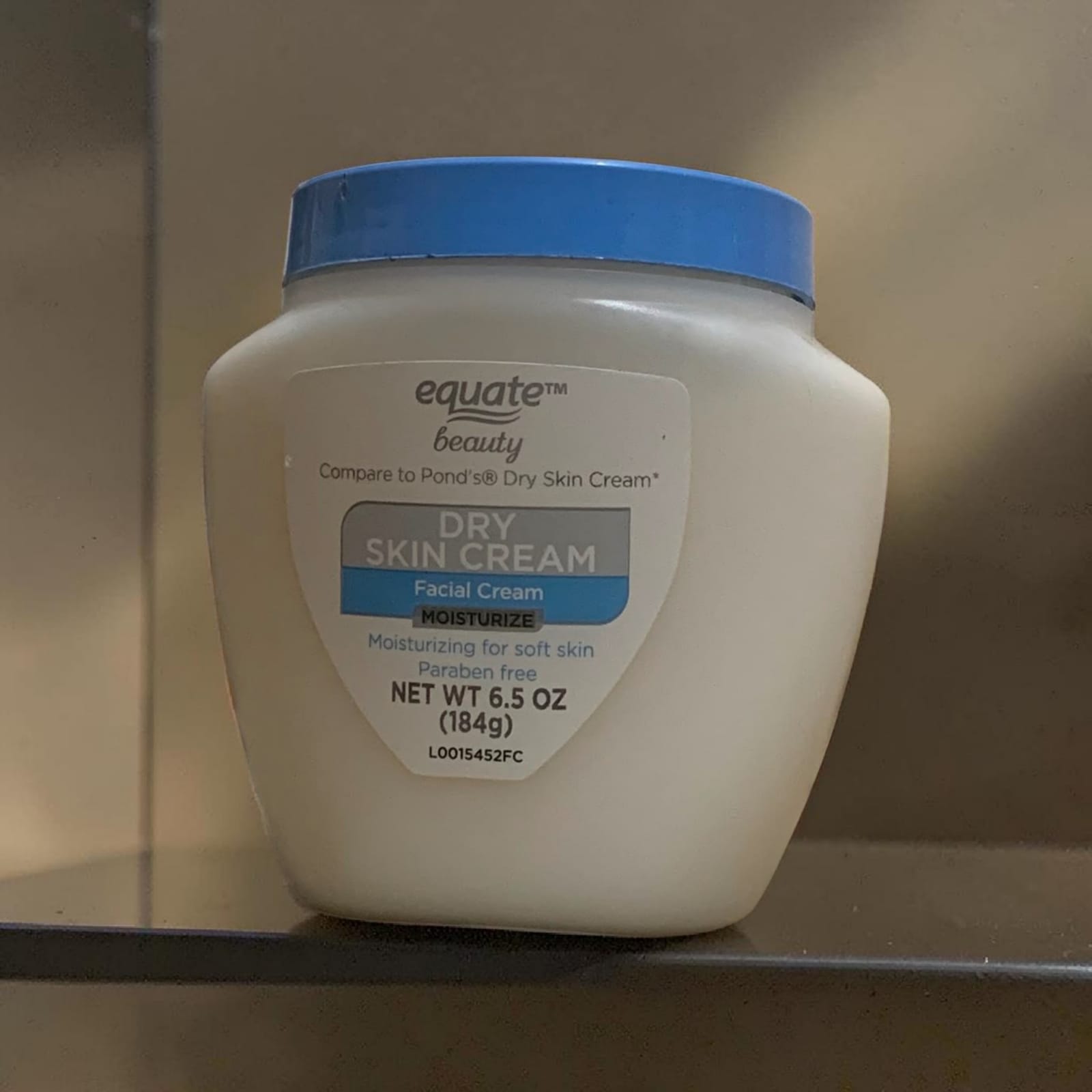 Equate Dry Skin Facial Cream (6.5 OZ) 184gm